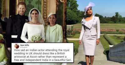 Someone Criticised Priyanka For Not Wearing Sari On Royal Wedding. Twitter Taught Her A Good Lesson RVCJ Media