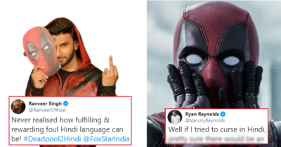 Ranveer Singh Shared Deadpool 2's Hindi Trailer On Twitter. Even Ryan Reynolds Replied RVCJ Media