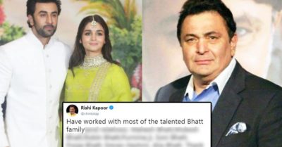 Rishi Kapoor Tweeted About Bhatt Family. Twitter Is Thinking Ranbir-Alia Are Getting Married RVCJ Media