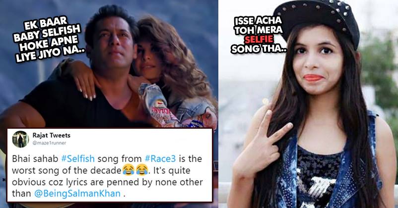 Salman Trolled On Twitter For Lyrics Of “Selfish” Song; Netizens Compared Him With Dhinchak Pooja RVCJ Media