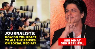 Interviewer Asked SRK, "What About Gaalis You Get On Social Media?". He Gave Witty Reply RVCJ Media
