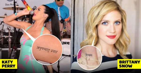 12 Top Firangi Celebrities Who Caught Flaunting Sanskrit Tattoo On Their  Skin  RVCJ Media