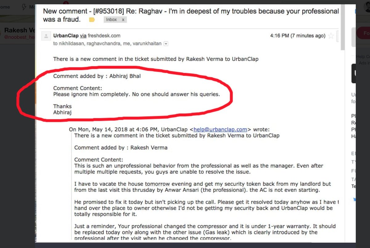 UrbanClap CEO Mistakenly Marks Customer On Email While Telling Employees To “Ignore Him Completely” RVCJ Media