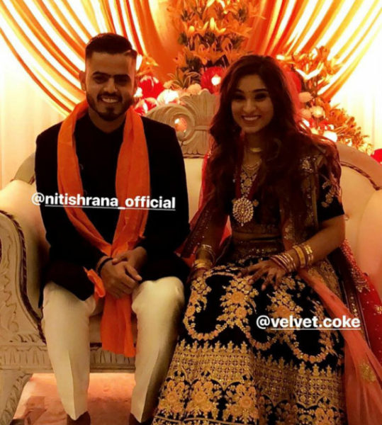 Indian Cricketer Nitish Rana Got Engaged To His Girlfriend; She’s Very Pretty - RVCJ Media