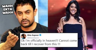 Aamir Khan Praised Ekta Kapoor's Web Series. She Couldn't Stop Herself From Replying RVCJ Media