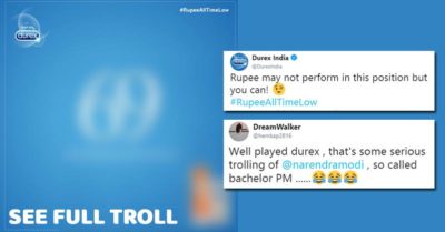 Durex Takes A Dig At Falling Value Of Indian Rupee. The Tweet Is Super Creative RVCJ Media