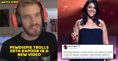 PewDiePie Trolled Ekta Kapoor Once Again With New Video. Even Ekta Replied RVCJ Media