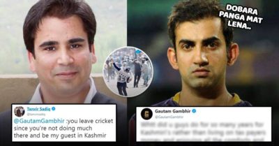 A Politician Challenged Gambhir To Leave Cricket And Live In Kashmir. Gambhir Had An Epic Reply RVCJ Media