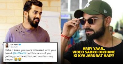 Virat Kohli Gets His Beard Insured. KL Rahul Takes Dig On Him And Posts A Video RVCJ Media
