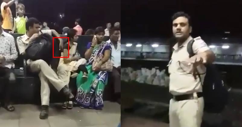 Policeman Caught On Camera Touching Woman’s Back & Harassing Her In Broad Daylight. See The Video RVCJ Media