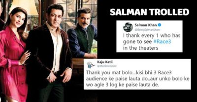 Salman Khan Thanks Fans For Watching Race 3. Twitter Demands Refund RVCJ Media
