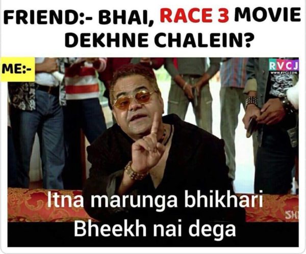Trollers Trolled Race 3 With Hilarious Memes. These Will Make Your Day - RVCJ Media