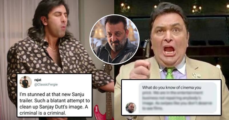 Rishi Kapoor Did It Again, Sent An Insulting DM To Twitter User Who Criticised Sanju’s Trailer RVCJ Media