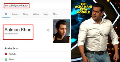Type “Worst Bollywood Actor” On Google & It Shows Salman Khan. Twitter Trolled Him RVCJ Media