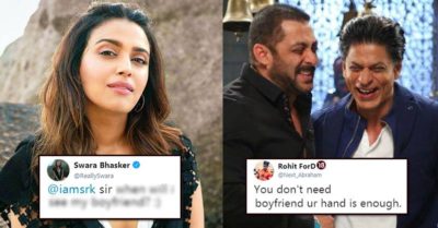 Swara Bhaskar Asked A Weird Question To Shah Rukh About Her Boyfriend, Got Trolled On Twitter RVCJ Media