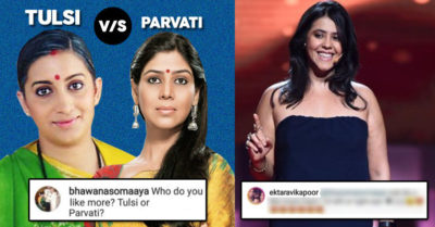 Fan Asked Ekta, "Who Do You Like More, Tulsi Or Parvati". She Gave A Smart Reply RVCJ Media