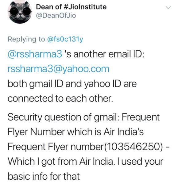 TRAI Chief Claimed No One Can Harm Him With Aadhaar No. & Shared It; Twitter Traced His Details - RVCJ Media