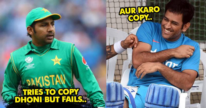 Sarfraz Ahmed Tried To Copy MS Dhoni But Failed Miserably. Watch The Video RVCJ Media