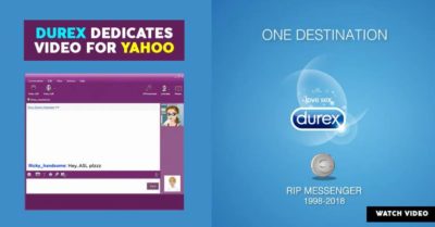 Durex's Creativity Is Too Good. Paid Tribute To Yahoo Messenger & You'll Love It RVCJ Media