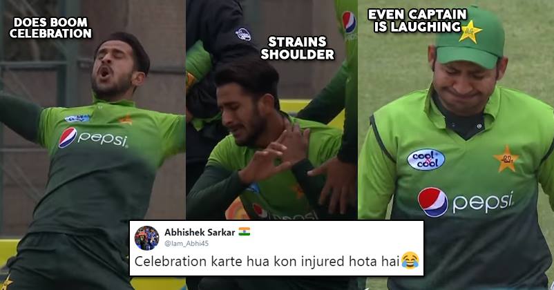 Hasan Ali's Wicket Taking Celebration Goes Wrong. Twitter Is Trolling Him -  RVCJ Media