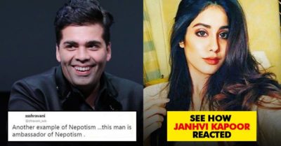 People Accused Karan Johar Of Nepotism & Slammed Him For Casting Janhvi. Here’s How Janhvi Reacted RVCJ Media