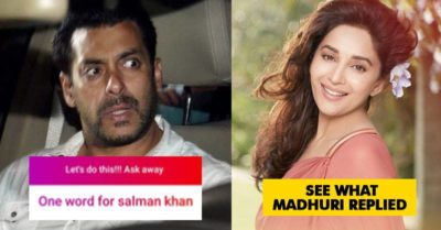 Fan Asked Madhuri To Describe Salman In 1 Word. This Is What She Replied RVCJ Media