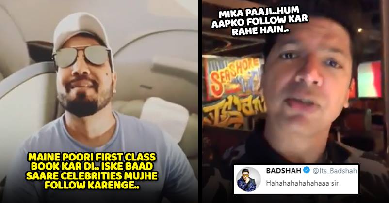 Mika Booked Entire First Class Of A Flight For Himself, Got Trolled By Shaan In The Most Epic Way RVCJ Media