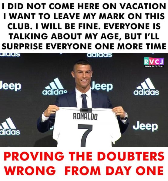 Cristiano Ronaldo Has A Perfect Reply For Haters Who Troll Him For His Age - RVCJ Media