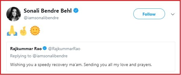 Bollywood Celebs Wished Sonali Health, Luck & Courage To Fight Cancer. She Even Replied To All RVCJ Media