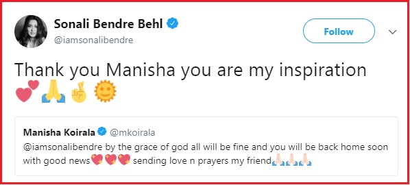 Bollywood Celebs Wished Sonali Health, Luck & Courage To Fight Cancer. She Even Replied To All RVCJ Media