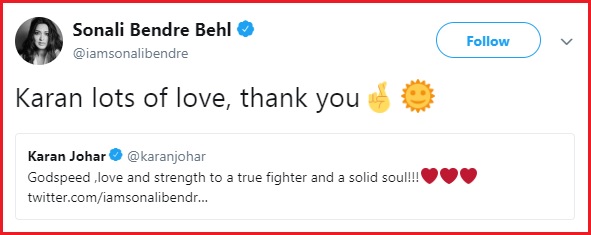 Bollywood Celebs Wished Sonali Health, Luck & Courage To Fight Cancer. She Even Replied To All RVCJ Media