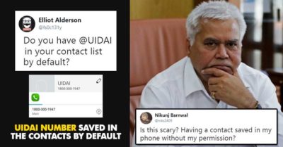 UIDAI’s Number Is Saved In Your Phone’s Contact List Without Information & Twitter Is Scared RVCJ Media