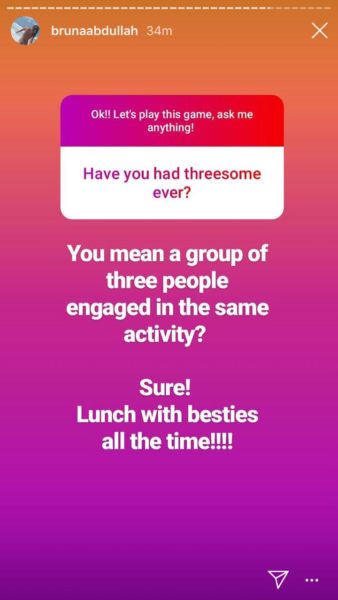 A Fan Asked Bruna Whether She Had Threesome Ever. This Is How She Dealt With The Creep - RVCJ Media