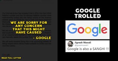 Google Is Sorry For Putting UIDAI Number In Your Phone. Gets Trolled On Twitter Badly RVCJ Media