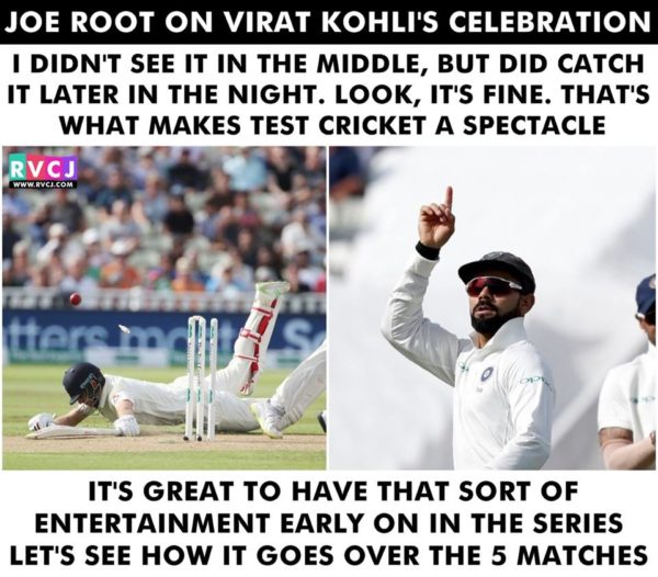 Virat Kohli Made Fun Of Joe Root's Mic Drop Celebration. This Is How Joe Reacted To It - RVCJ Media