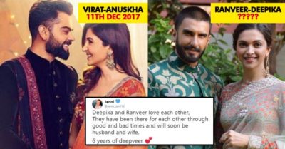 Deepika & Ranveer's Marriage Date Is Confirmed. Twitter Is Really Happy RVCJ Media