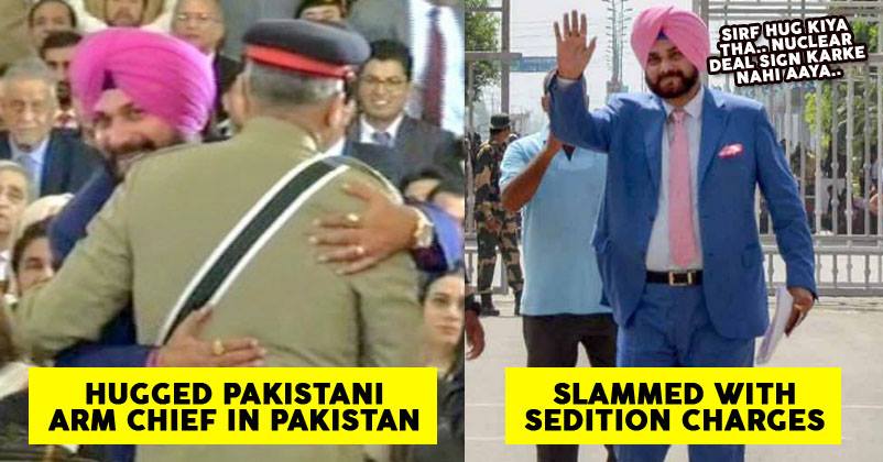 A Case Of Sedition Filed Against Navjot Singh Sidhu For Hugging Pakistan’s Army Chief General RVCJ Media