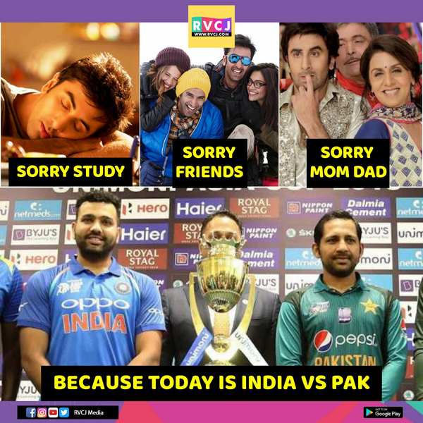 18 Hilarious Memes Before India-Pakistan Match To Charge You Up - RVCJ Media