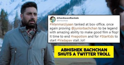 Hater Blamed Abhishek For Manmarziyaan’s Failure & Asked To Start Vadapav Stall. His Reply Is Epic RVCJ Media