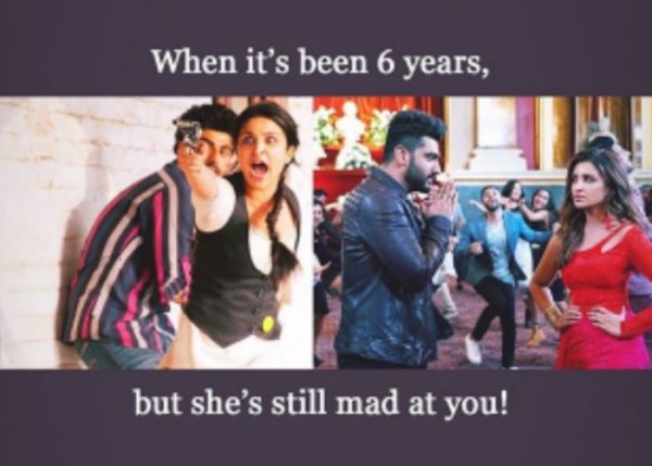Arjun Kapoor Posted A Hilarious Meme Featuring Himself & Parineeti. Even Celebs Are Loving Memes - RVCJ Media Arjun Kapoor Posted A Hilarious Meme Featuring Himself & Parineeti. Even Celebs Are Loving Memes - RVCJ Media