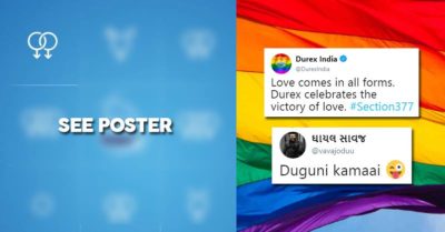 Durex Posts A Highly Creative Poster About Section 377 Verdict. It Deserves All The Praise RVCJ Media