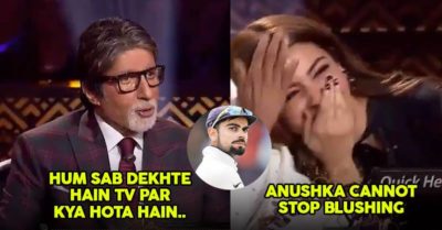 Big B Pulled Anushka’s Leg For Giving Flying Kisses To Virat Kohli During Match. See The Video RVCJ Media