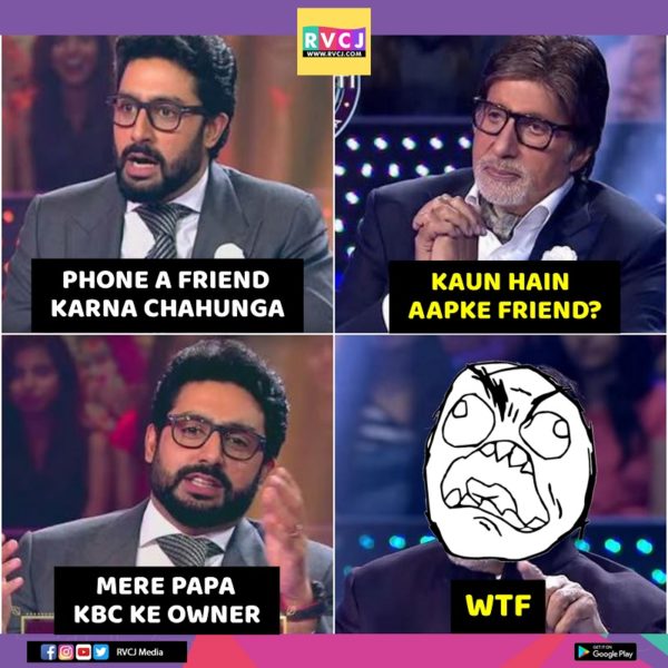 These Memes On KBC’s ‘Phone A Friend’ Lifeline Will Make You Roll On The Floor Laughing - RVCJ Media