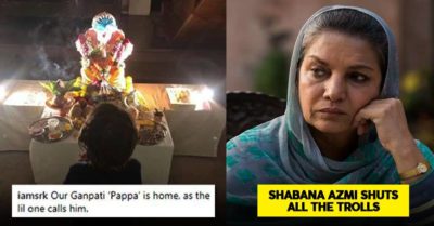 SRK Got Trolled For Ganpati Celebrations. Shabana Shut Trollers With This Tweet RVCJ Media