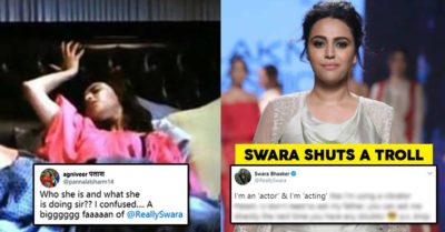 Someone Tagged Swara’s Dad & Asked About M*sturb*tion Scene. Swara Stepped In & Shut The Troller RVCJ Media