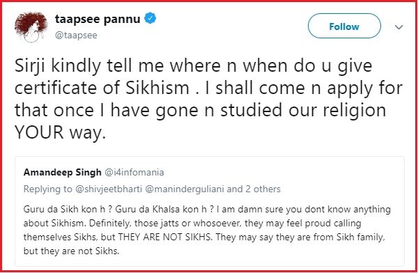 Man Asks Taapsee To Go On A Date. Her Sarcastic Reply Proves She’s Upset With Scenes Deletion - RVCJ Media