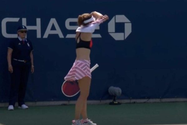 Woman Tennis Player Warned For Adjusting Top During Play. What For Men Sitting Shirtless On Court? - RVCJ Media