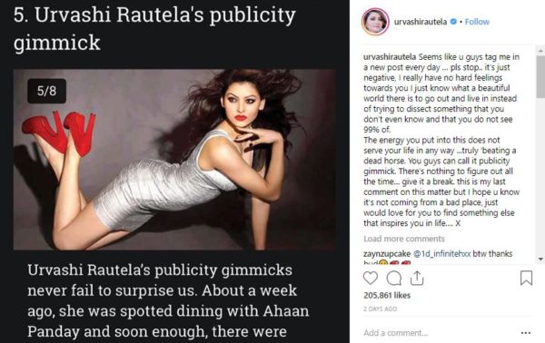 Urvashi Rautela Copied Gigi Hadid's Caption To Reply Trollers. Got Trolled Even More Badly - RVCJ Media
