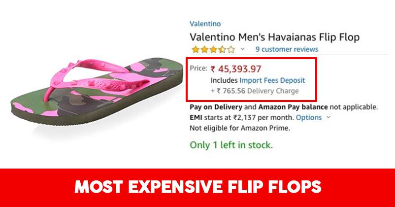 This Slipper Costs Rs 45,000 On Amazon & Its Buyers Will Need To Hire Guards To Protect It RVCJ Media