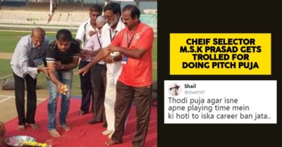 Cricket Selection Committee Chairman Performed Pitch Puja To Win Matches, Got Trolled On Twitter RVCJ Media